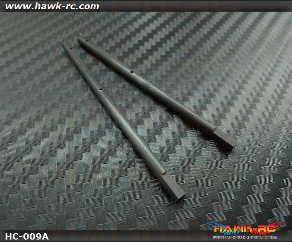 Hawk Creation 3mm Hollow Carbon Main Shaft (2pcs) For mCP X / BL